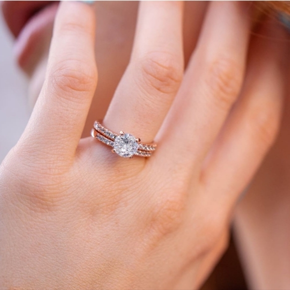 Modern Gents wedding and engagement set:The Starlight - Picture 2 of 5